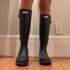 hunter boots - Navy Blue